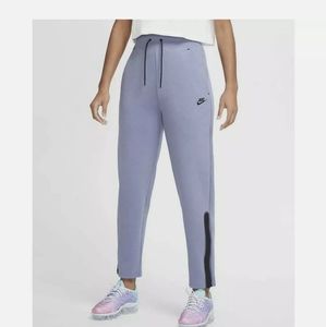Nike Fleece Jogger Light Purple with Bottom Zipper